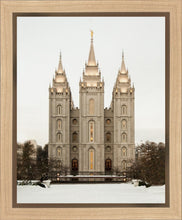 Load image into Gallery viewer, Salt Lake City Temple Warming Reflection Gallery Wrap
