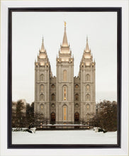 Load image into Gallery viewer, Salt Lake City Temple Warming Reflection Gallery Wrap
