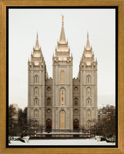Load image into Gallery viewer, Salt Lake City Temple Warming Reflection Gallery Wrap
