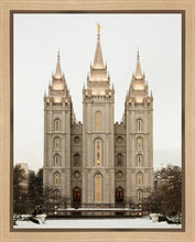 Load image into Gallery viewer, Salt Lake City Temple Warming Reflection Gallery Wrap
