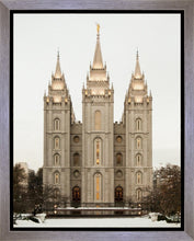 Load image into Gallery viewer, Salt Lake City Temple Warming Reflection Gallery Wrap
