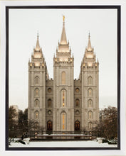 Load image into Gallery viewer, Salt Lake City Temple Warming Reflection Gallery Wrap
