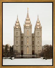 Load image into Gallery viewer, Salt Lake City Temple Warming Reflection Gallery Wrap
