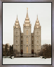 Load image into Gallery viewer, Salt Lake City Temple Warming Reflection Gallery Wrap
