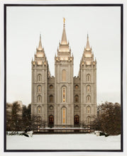 Load image into Gallery viewer, Salt Lake City Temple Warming Reflection Gallery Wrap
