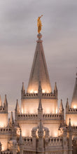 Load image into Gallery viewer, Salt Lake City Temple Rising Ramparts Vertical Gallery Wrap
