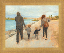 Load image into Gallery viewer, Family Walk On The Beach
