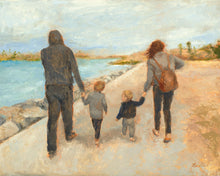 Load image into Gallery viewer, Family Walk On The Beach

