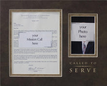 Load image into Gallery viewer, Missionary Call Frame - Called to Serve
