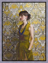 Load image into Gallery viewer, Nancy in Green Gallery Wrap
