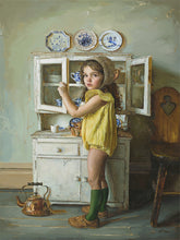 Load image into Gallery viewer, Scarlett with Dishes

