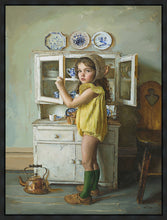 Load image into Gallery viewer, Scarlett with Dishes Gallery Wrap
