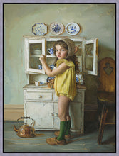 Load image into Gallery viewer, Scarlett with Dishes Gallery Wrap
