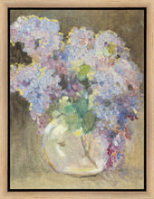 Load image into Gallery viewer, Hydrangeas in a Glass Vase Gallery Wrap
