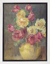 Load image into Gallery viewer, Red and Yellow Roses in a Vase
