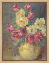 Load image into Gallery viewer, Red and Yellow Roses in a Vase
