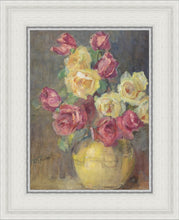 Load image into Gallery viewer, Red and Yellow Roses in a Vase

