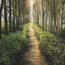Load image into Gallery viewer, Enjoy The Beauty On Your Broken Path, Forest Walkway
