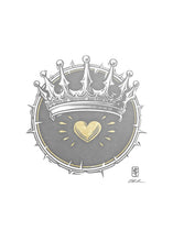 Load image into Gallery viewer, 2 Crowns GRAPHITE Large Wall Art Gallery Wrap
