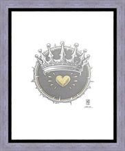 Load image into Gallery viewer, 2 Crowns GRAPHITE Large Wall Art Gallery Wrap
