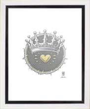 Load image into Gallery viewer, 2 Crowns GRAPHITE Large Wall Art Gallery Wrap

