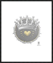 Load image into Gallery viewer, 2 Crowns GRAPHITE Large Wall Art Gallery Wrap
