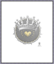 Load image into Gallery viewer, 2 Crowns GRAPHITE Large Wall Art Gallery Wrap
