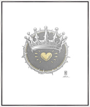 Load image into Gallery viewer, 2 Crowns GRAPHITE Large Wall Art Gallery Wrap
