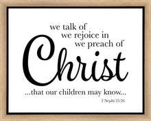 Load image into Gallery viewer, We Talk of Christ Gallery Wrap
