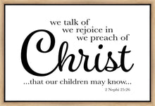 Load image into Gallery viewer, We Talk of Christ Gallery Wrap
