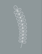 Load image into Gallery viewer, Minimalist Stem Blue Gallery Wrap
