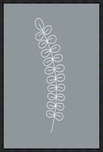 Load image into Gallery viewer, Minimalist Stem Blue Gallery Wrap
