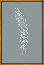 Load image into Gallery viewer, Minimalist Stem Blue Gallery Wrap
