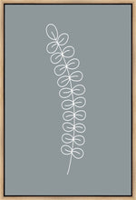 Load image into Gallery viewer, Minimalist Stem Blue Gallery Wrap
