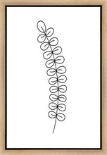 Load image into Gallery viewer, Minimalist Stem White Gallery Wrap
