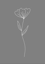 Load image into Gallery viewer, Minimalist Flower Gray
