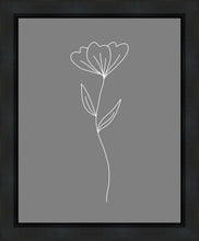 Load image into Gallery viewer, Minimalist Flower Gray Gallery Wrap
