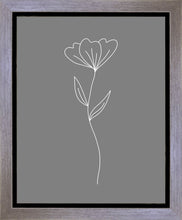 Load image into Gallery viewer, Minimalist Flower Gray Gallery Wrap

