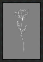 Load image into Gallery viewer, Minimalist Flower Gray Gallery Wrap
