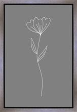 Load image into Gallery viewer, Minimalist Flower Gray Gallery Wrap
