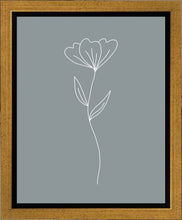 Load image into Gallery viewer, Minimalist Flower Blue Gallery Wrap
