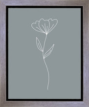 Load image into Gallery viewer, Minimalist Flower Blue Gallery Wrap
