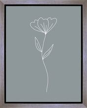 Load image into Gallery viewer, Minimalist Flower Blue Gallery Wrap
