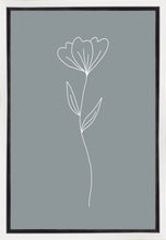 Load image into Gallery viewer, Minimalist Flower Blue Gallery Wrap
