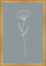 Load image into Gallery viewer, Minimalist Flower Blue
