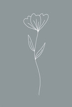 Load image into Gallery viewer, Minimalist Flower Blue
