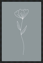 Load image into Gallery viewer, Minimalist Flower Blue Gallery Wrap
