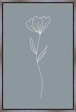 Load image into Gallery viewer, Minimalist Flower Blue Gallery Wrap
