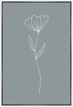 Load image into Gallery viewer, Minimalist Flower Blue Gallery Wrap
