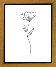 Load image into Gallery viewer, Minimalist Flower White Gallery Wrap
